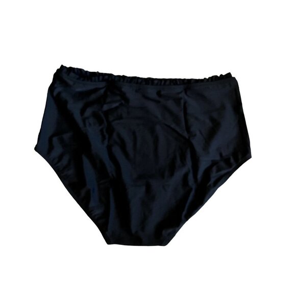 NWT Unique Vintage Plus Size Black High Waisted Retro Swim Bottom - 3X/20 - Picture 12 of 14